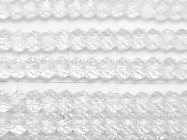 [Video] High Quality! Crystal AAA-Faceted Button Rondelle 4x4x2.5mm 1-strand beads (approx. 15 inches/37 cm)
