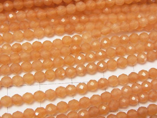 High Quality! 1strand $5.79! Orange Aventurine Faceted Round 3mm 1strand beads (aprx.15inch / 38cm)