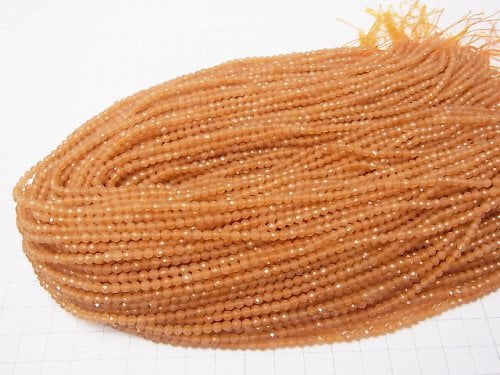 High Quality! 1strand $5.79! Orange Aventurine Faceted Round 3mm 1strand beads (aprx.15inch / 38cm)