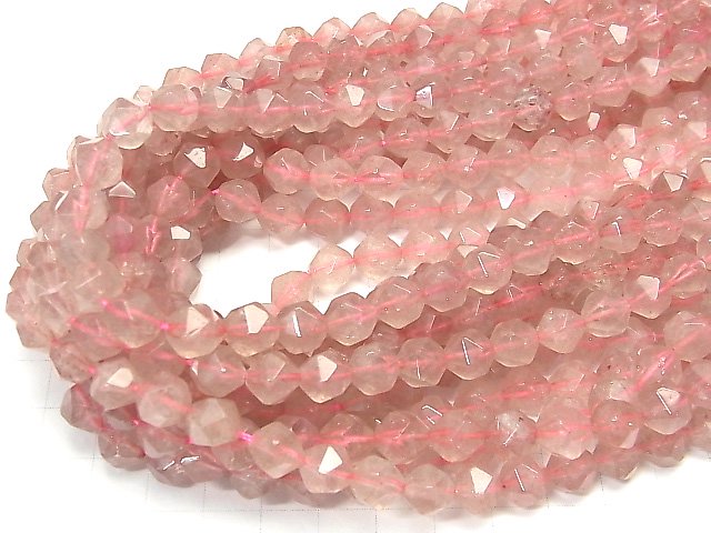 [Video] Pink Epidote AA++ 24Faceted Round 8mm half or 1strand beads (aprx.15inch / 36cm)