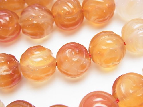 Carnelian, Rose, Round Gemstone Beads