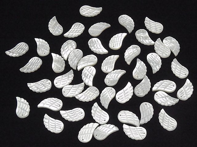 High Quality White Shell AAA Angel Wing 18x10x2mm 3pcs