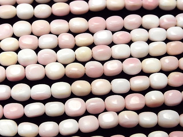 [Video] Queen Conch Shell AAA- Rectangle-Nugget 8x6x6mm half or 1strand beads (aprx.15inch / 38cm)