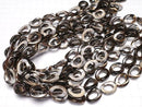 [Video]Mother of Pearl MOP Brown Oval (Donut) 20x15mm 1strand beads (aprx.15inch/36cm)