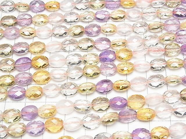 [Video]High Quality Mixed Stone AAA- Faceted Oval 9x7x4mm 1/4 or 1strand beads (aprx.15inch/38cm)