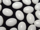 [Video] White Onyx AAA Oval Cabochon 14x10mm 3pcs