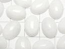 [Video] White Onyx AAA Oval Cabochon 14x10mm 3pcs