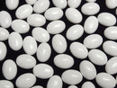 [Video] White Onyx AAA Oval Cabochon 14x10mm 3pcs