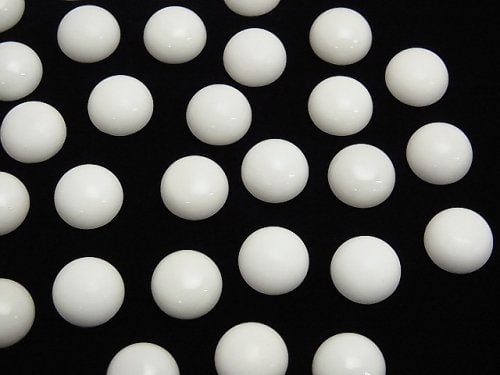 [Video] White Onyx AAA Round Cabochon 10x10mm 4pcs