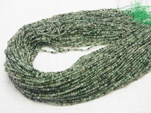 1strand $6.79! Moss Agate  Faceted Round 2mm  1strand beads (aprx.15inch/36cm)