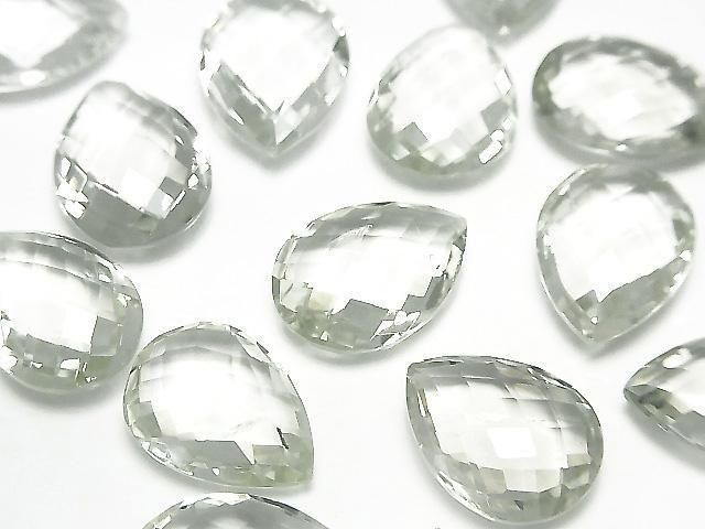 [Video] High Quality Green Amethyst AAA- Loose Stone Faceted Pear Shape 16x12mm 3pcs