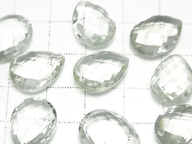 [Video] High Quality Green Amethyst AAA- Loose Stone Faceted Pear Shape 16x12mm 3pcs