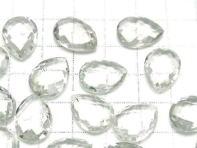 [Video] High Quality Green Amethyst AAA- Loose Stone Faceted Pear Shape 16x12mm 3pcs