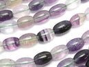 Fluorite, Rice Gemstone Beads