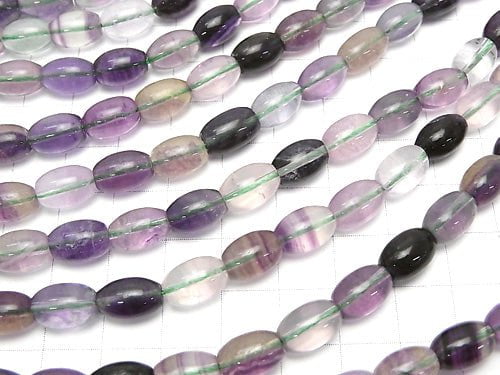 [Video] Purple Fluorite AA++ Rice 10 x 7 x 7 mm half or 1 strand beads (aprx.15 inch / 38 cm)