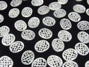 [Video] High Quality White Shell (Silver-lip Oyster ) Watermark Oval 10x8mm 4pcs