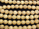 [Video] Linden seed beads Round (Semi Round) 8mm 1strand beads (aprx.15inch/37cm)