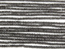 [Video]High Quality! Black Obsidian AAA Faceted Button Rondelle 2x2x1.5mm 1strand beads (aprx.15inch/37cm)