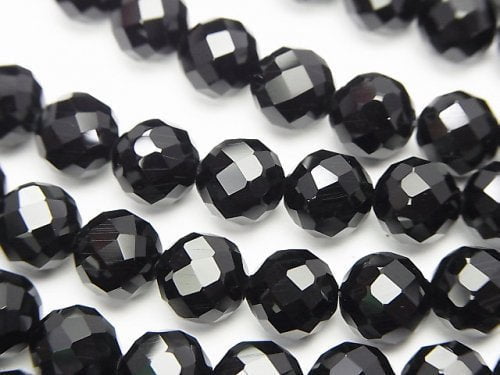 Faceted Round, Onyx Gemstone Beads