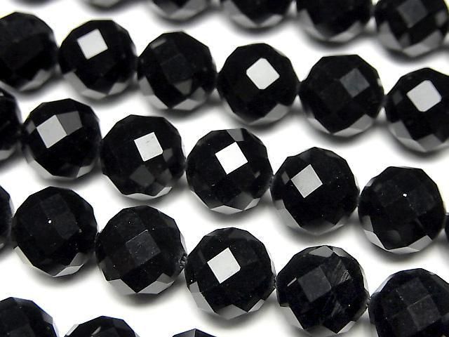 High Quality!  Onyx AAA 64Faceted Round 10mm 1strand beads (aprx.15inch/36cm)