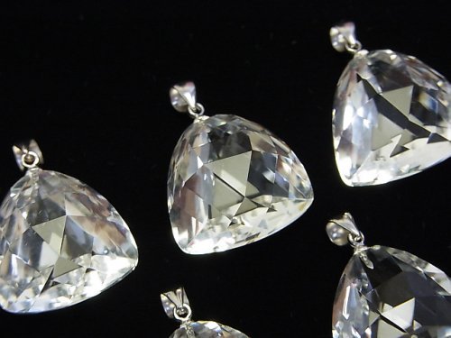 Accessories, Crystal Quartz, Pendant, Triangle Gemstone Beads