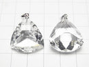 [Video]High Quality! Crystal AAA Triangle Cut Pendant 21x21x14mm Silver925