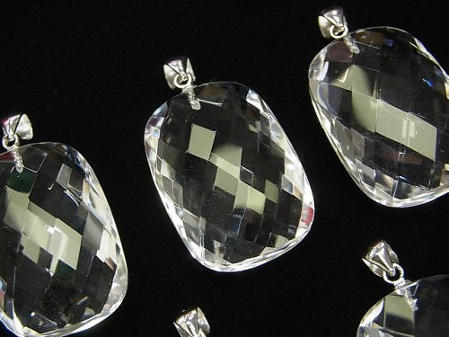 Accessories, Crystal Quartz, Pendant, Rectangle Gemstone Beads