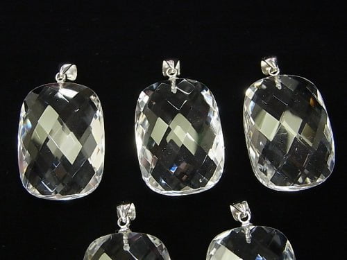 [Video] High Quality Crystal AAA rectangle Cushion Cut Pendant Silver 925 1 pc