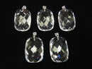 [Video] High Quality Crystal AAA rectangle Cushion Cut Pendant Silver 925 1 pc