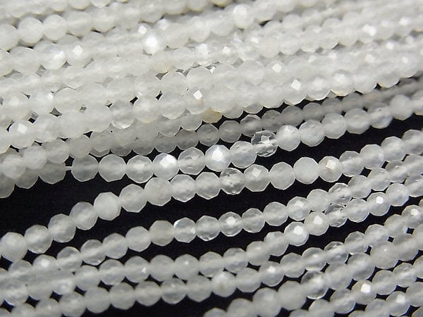 Faceted Round, Moonstone Gemstone Beads