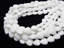 White Jade Vertical Hole Heart Carving 14 x 14 x 6 mm half or 1 strand beads (aprx.15 inch / 38 cm)