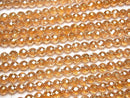 [Video] Orange flash crystal 64 Faceted Round 6 mm half or 1 strand beads (aprx.15 inch / 36 cm)