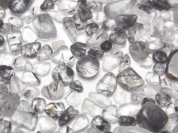 Tourmalinated Quartz Gemstone Beads