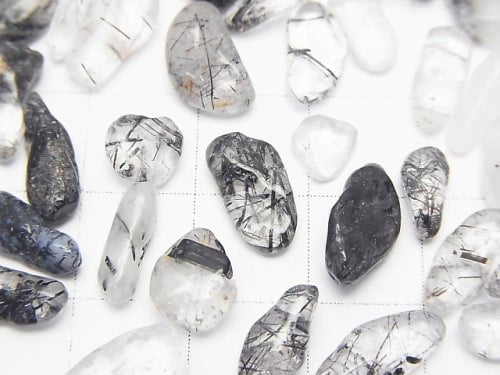 Tourmaline Quartz AAA--AA++ Undrilled Chips [Medium Size] 100g