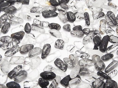 Tourmaline Quartz AAA--AA++ Undrilled Chips [Medium Size] 100g