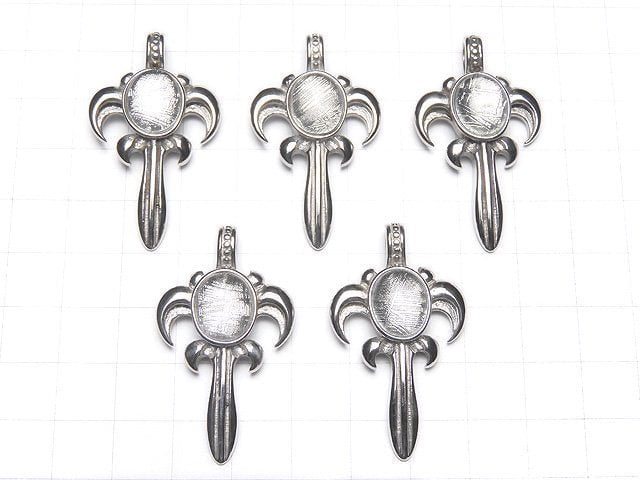 Meteorite (Muonionalusta) Sword Motif Pendant 35x25x7mm 1pc