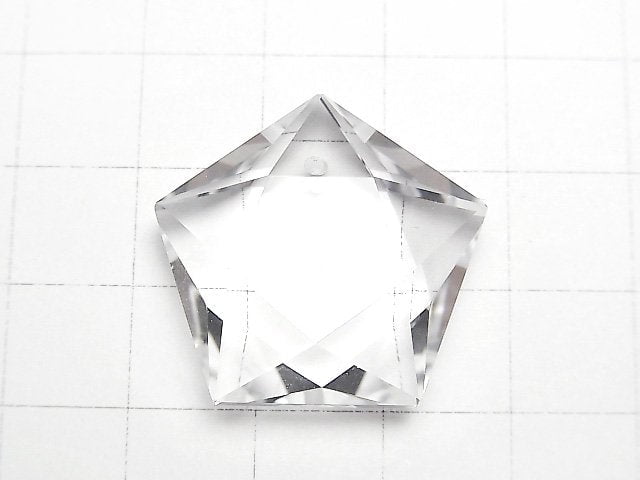 [Video] High Quality!  Crystal Quartz AAA Five-Pointed Star 25x26x9mm 1pc