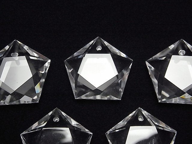 [Video] High Quality!  Crystal Quartz AAA Five-Pointed Star 25x26x9mm 1pc