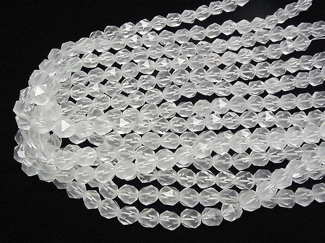 [Video] Milky Quartz AAA 20Faceted Round 10mm 1/4 or 1strand beads (aprx.15inch/36cm)