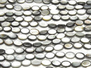 [Video] Black Shell (Black-lip Oyster) AAA Oval 12x8x3mm half or 1strand beads (aprx.14inch/34cm)