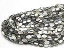 [Video] Black Shell (Black-lip Oyster) AAA Oval 12x8x3mm half or 1strand beads (aprx.14inch/34cm)