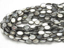 [Video] Black Shell (Black-lip Oyster) AAA Oval 14x10x4mm half or 1strand beads (aprx.15inch/36cm)