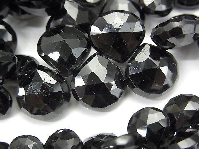 [Video] High Quality Black Tourmaline AAA- Chestnut Faceted Briolette Size Gradation: Half or 1-strand beads (approx. 7 inches/18 cm)