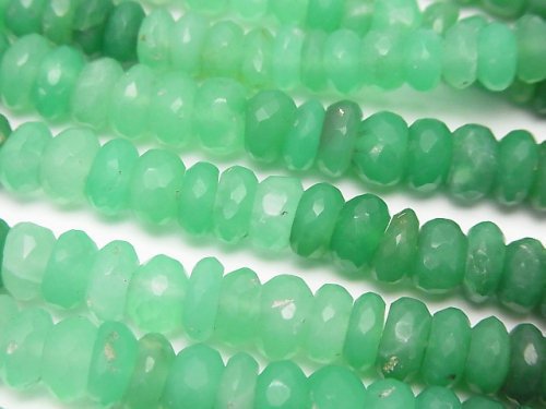 Chrysoprase, Roundel Gemstone Beads