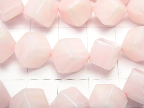 Manganese Calcite AAA - AA ++ Dice 12 x 12 x 12 mm half or 1 strand beads (aprx.7 inch / 18 cm)