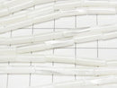 Mother of Pearl MOP White Tube 14x4x4mm 1-strand beads (approx. 15 inches/37 cm)