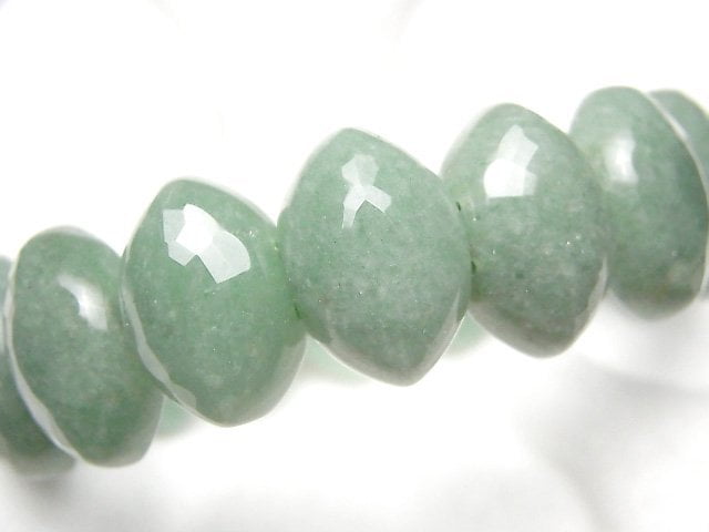 Green Aventurine Two Hole Faceted Marquise 19x13x8mm Bracelet