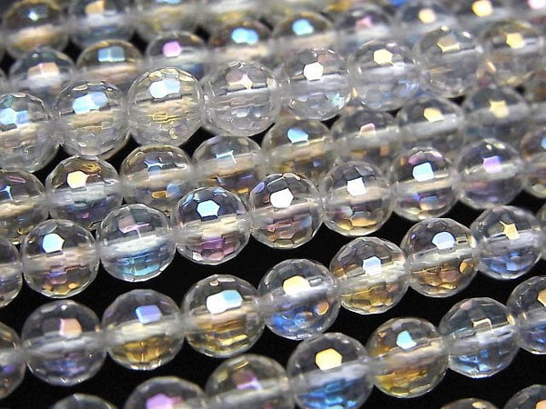 Faceted Round, Flash Crystal Gemstone Beads