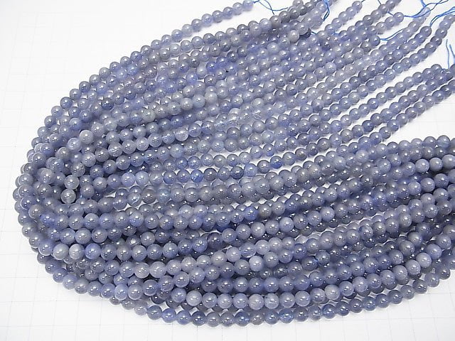 [Video] Tanzanite AAA- Round 6mm 1/4 or 1strand beads (aprx.15inch / 38cm)