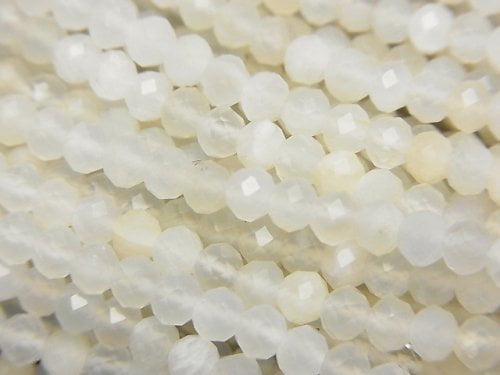 Moonstone, Roundel Gemstone Beads